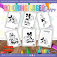PAGINAS PARA COLOREAR DE MICKEY Y MINNIE EN LA PLAYA 1