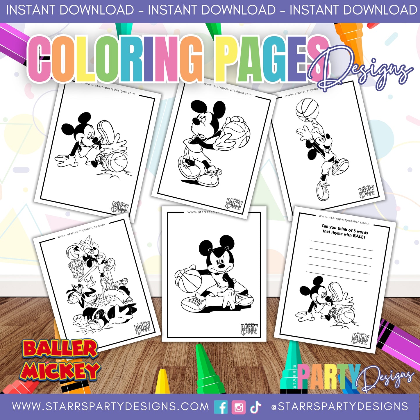 PAGINAS PARA COLOREAR DE MICKEY Y MINNIE EN LA PLAYA 1