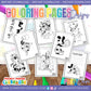 PAGINAS PARA COLOREAR DE MICKEY Y MINNIE EN LA PLAYA 1