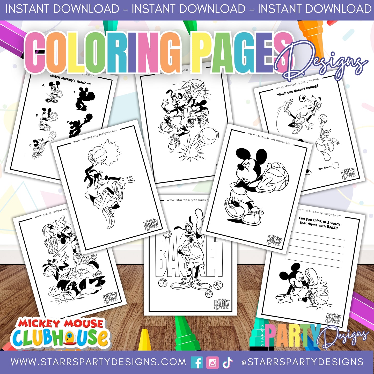 PAGINAS PARA COLOREAR DE MICKEY Y MINNIE EN LA PLAYA 1