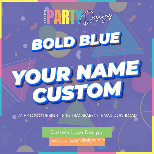 LOGOTIPO PERSONALIZADO | AZUL NEGRO