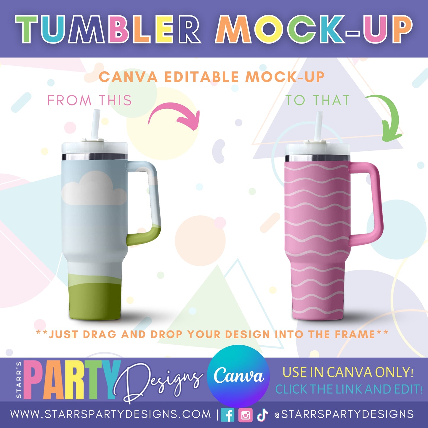 MAQUETA DE VASO PARA CANVA