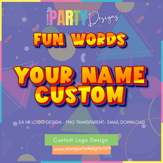 LOGOTIPO PERSONALIZADO | PALABRAS DIVERTIDAS