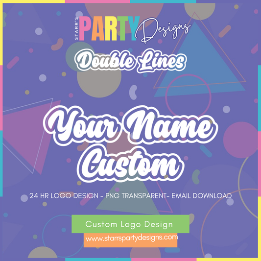 LOGOTIPO PERSONALIZADO | LÍNEAS DOBLES