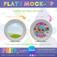 ROUND PLATE INSERT MOCKUP FOR CANVA
