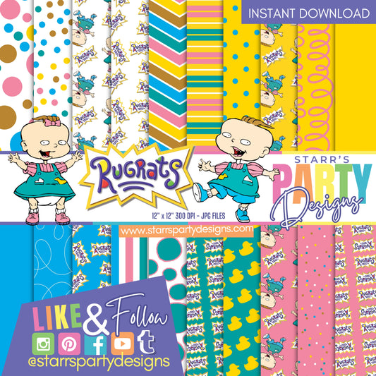 PAQUETE DE PAPEL RUGRATS 1