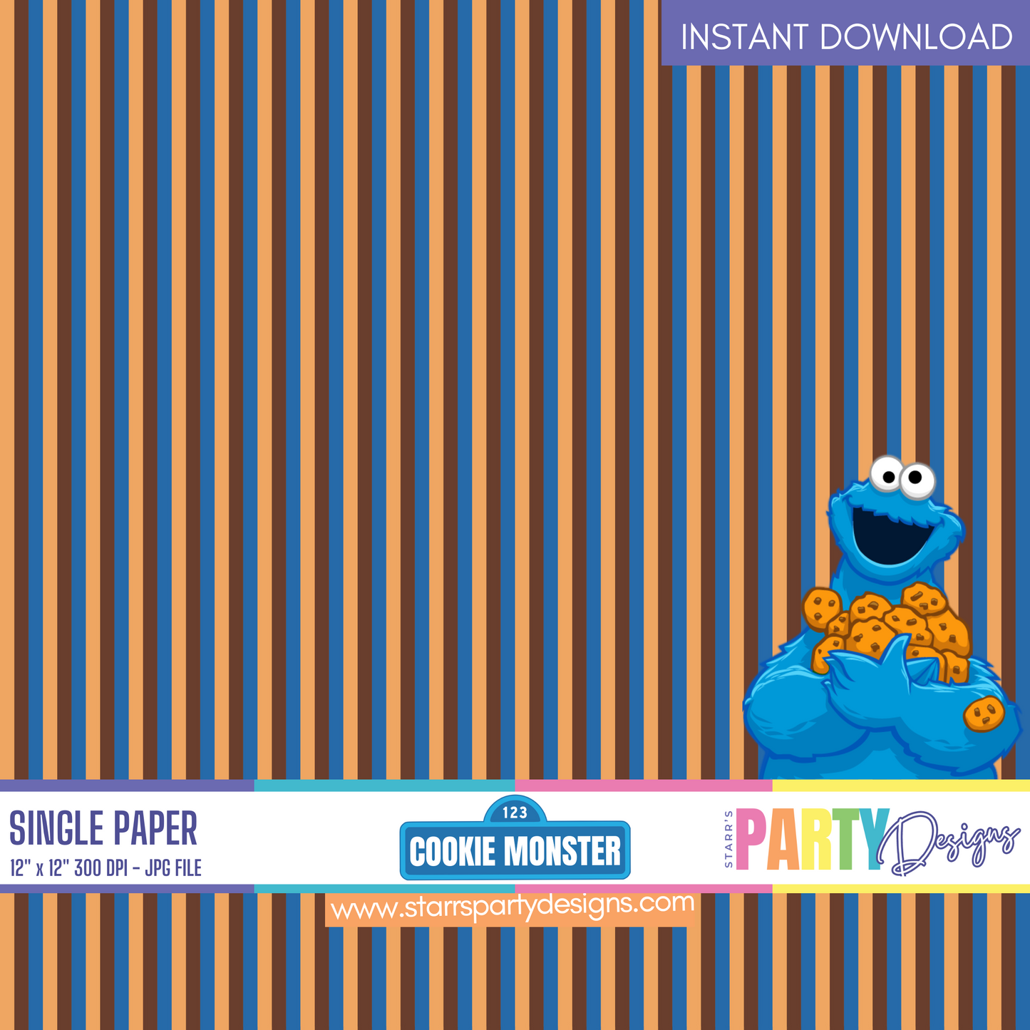 PAPEL DIGITAL MONSTRUO DE LAS GALLETAS 1