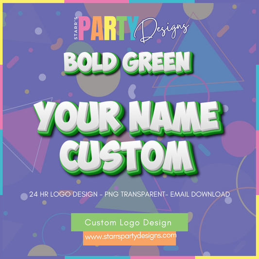 LOGOTIPO PERSONALIZADO | VERDE NEGRO