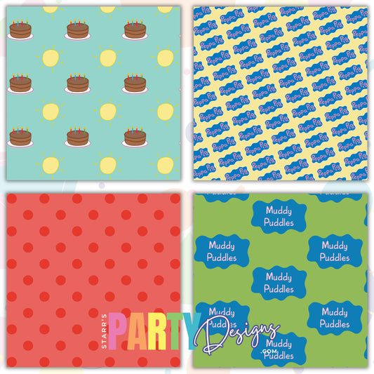 PAQUETE DE PAPEL PEPPA PIG 3