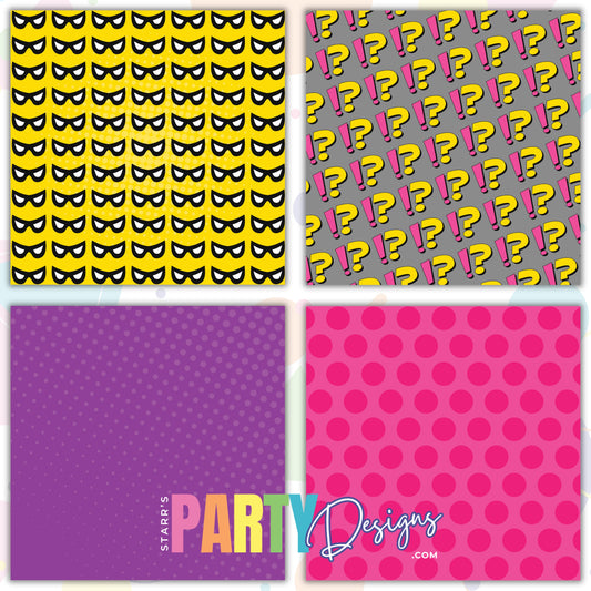 ¡BAM!? PAQUETE DE PAPEL PARA NIÑAS 1