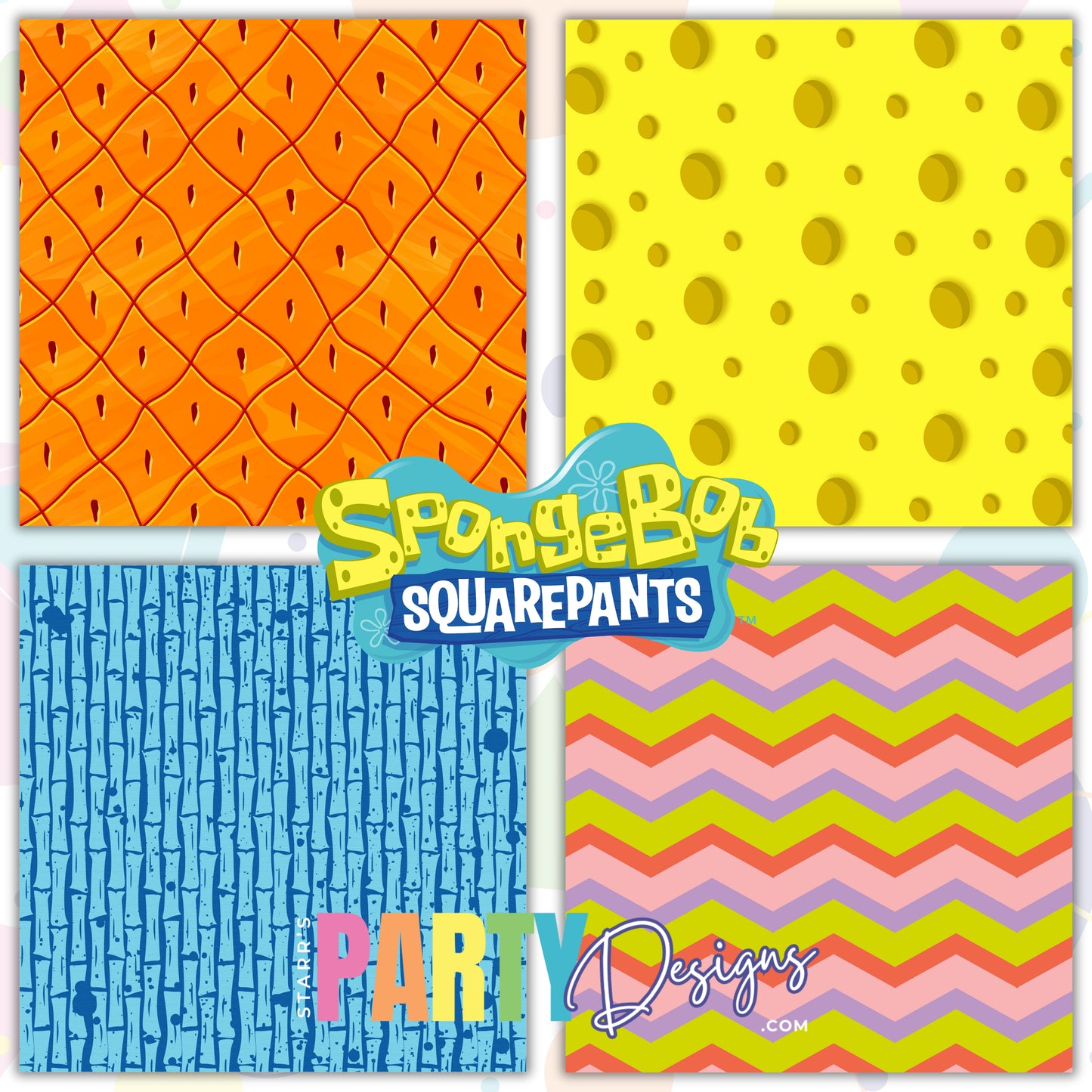 PAQUETE DE PAPEL DE BOB ESPONJA 3