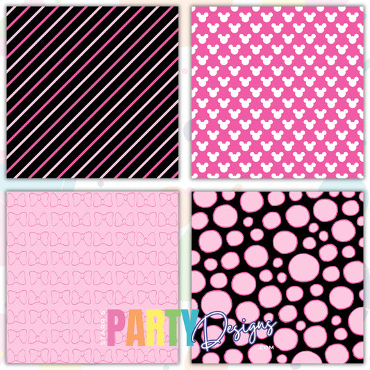 PAQUETE DE PAPEL XOXO DE MINNIE MOUSE
