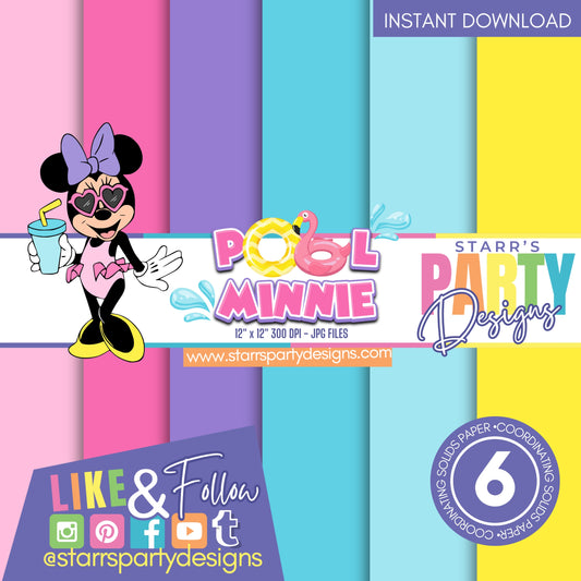 PAQUETE DE PAPEL DE PRIMAVERA DE MINNIE MOUSE 1