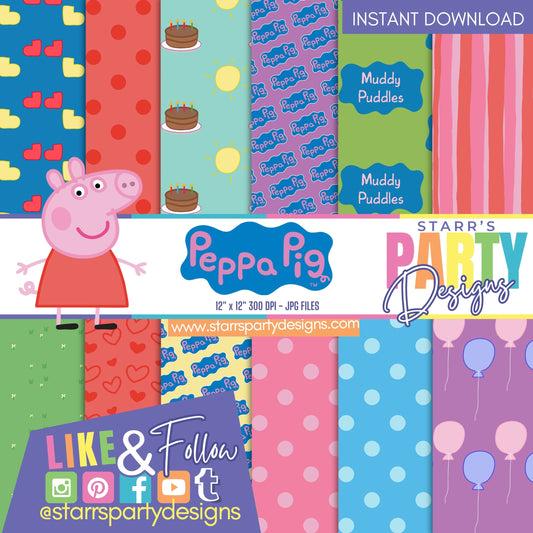 PAQUETE DE PAPEL PEPPA PIG 3