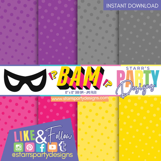 ¡BAM!? PAQUETE DE PAPEL PARA NIÑAS 2
