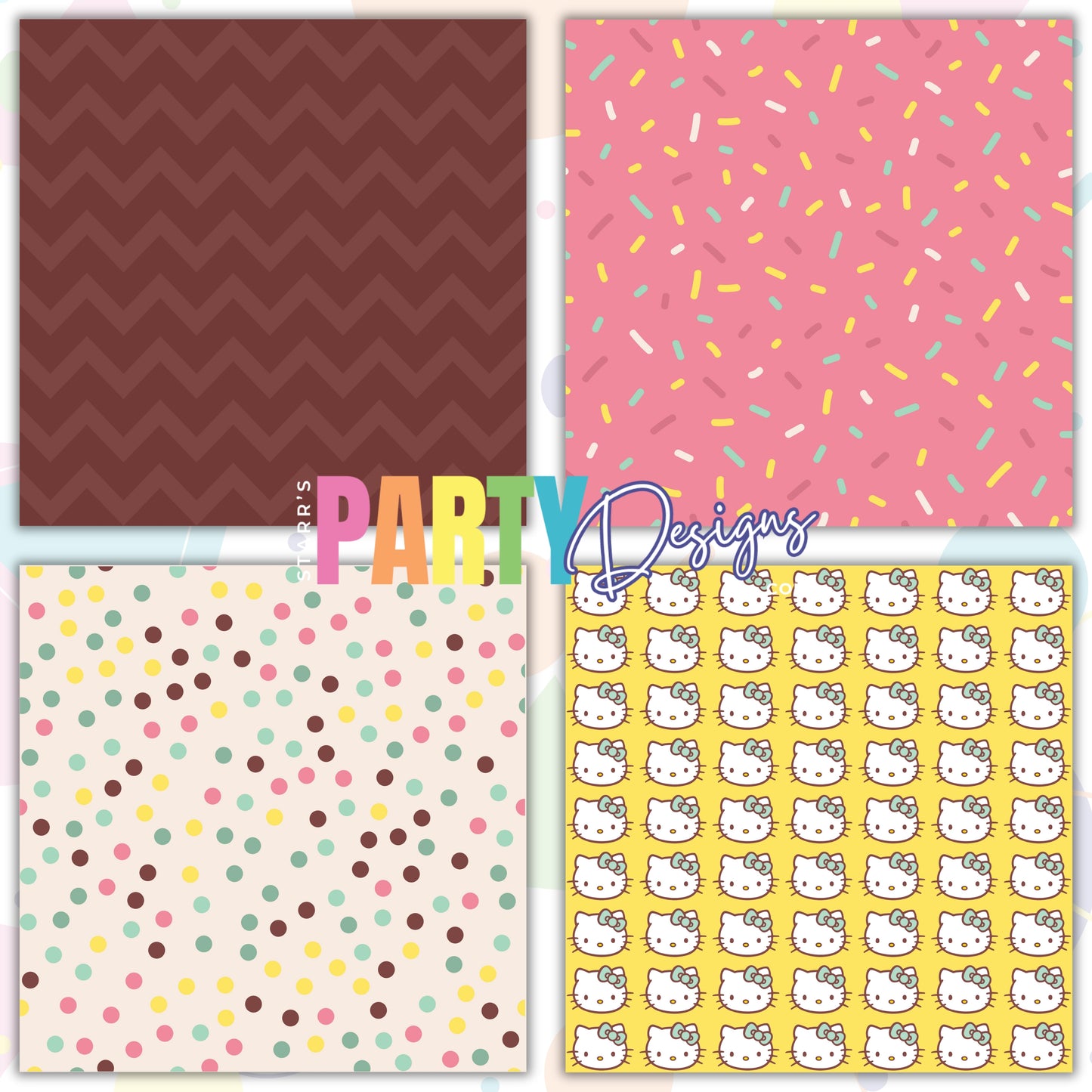 PAQUETE DE PAPEL PASTEL HELLO KITTY 2