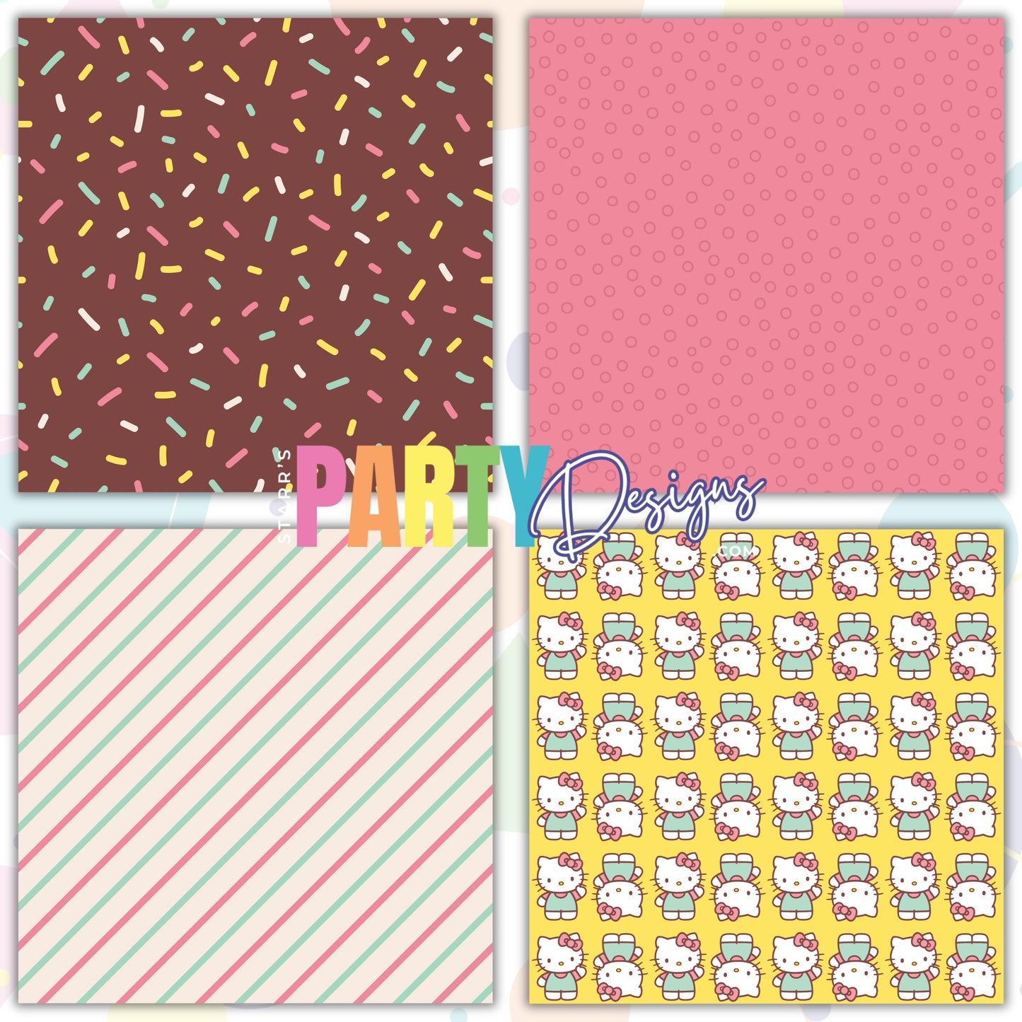 PAQUETE 1 PAPEL PASTEL HELLO KITTY