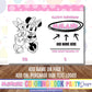 COLORING ACTIVITY BOOK (DESIGN ONLY) | PINK MINNIE'S BIRTHDAY