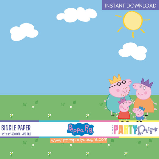 ESCENA DE PEPPA PIG PAPEL DIGITAL 1