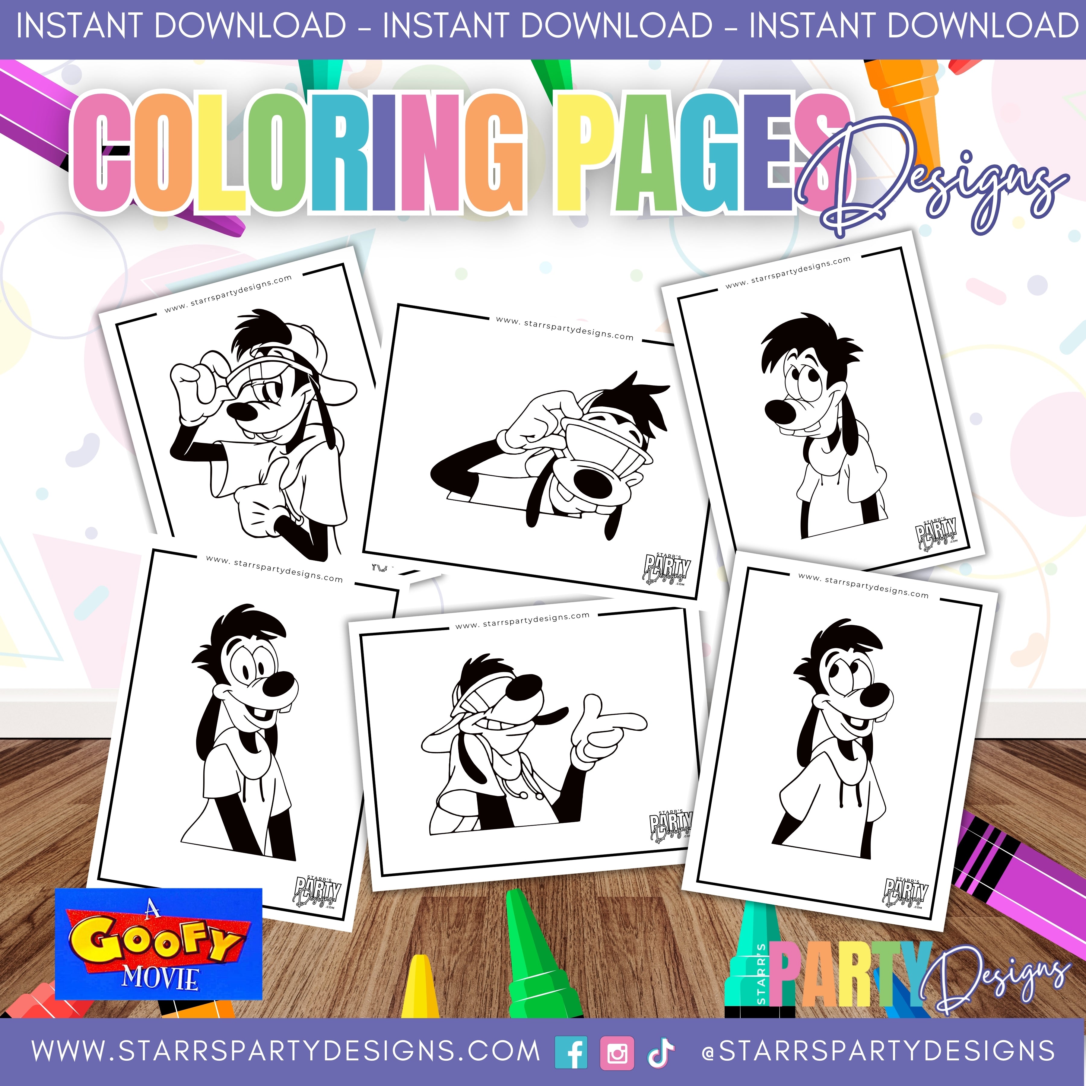 Max Color Book SO MAX COLORING PAGES – Starr's Party Designs