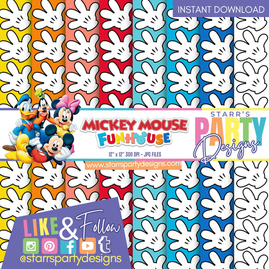 PAQUETE DE PAPEL CASA DE LA DIVERSIÓN DE MICKEY MOUSE 2