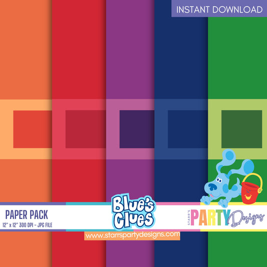 PAQUETE DE PAPEL DE LAS PISTAS DE BLUE 3