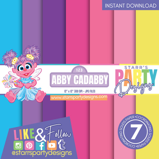 PAQUETE DE PAPEL SÓLIDO ABBY CADABBY