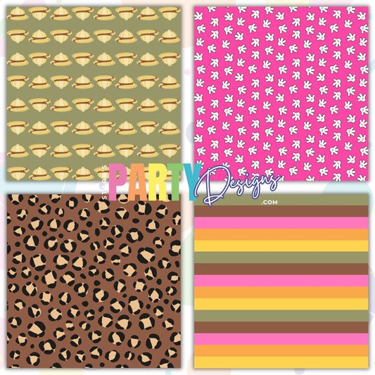 PINK SAFARI MINNIE PAPER PACK 1