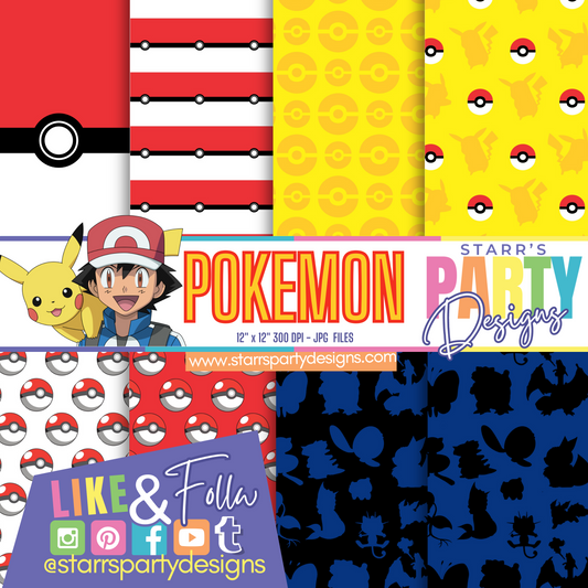 PAQUETE DE PAPEL DE POKEMON 1