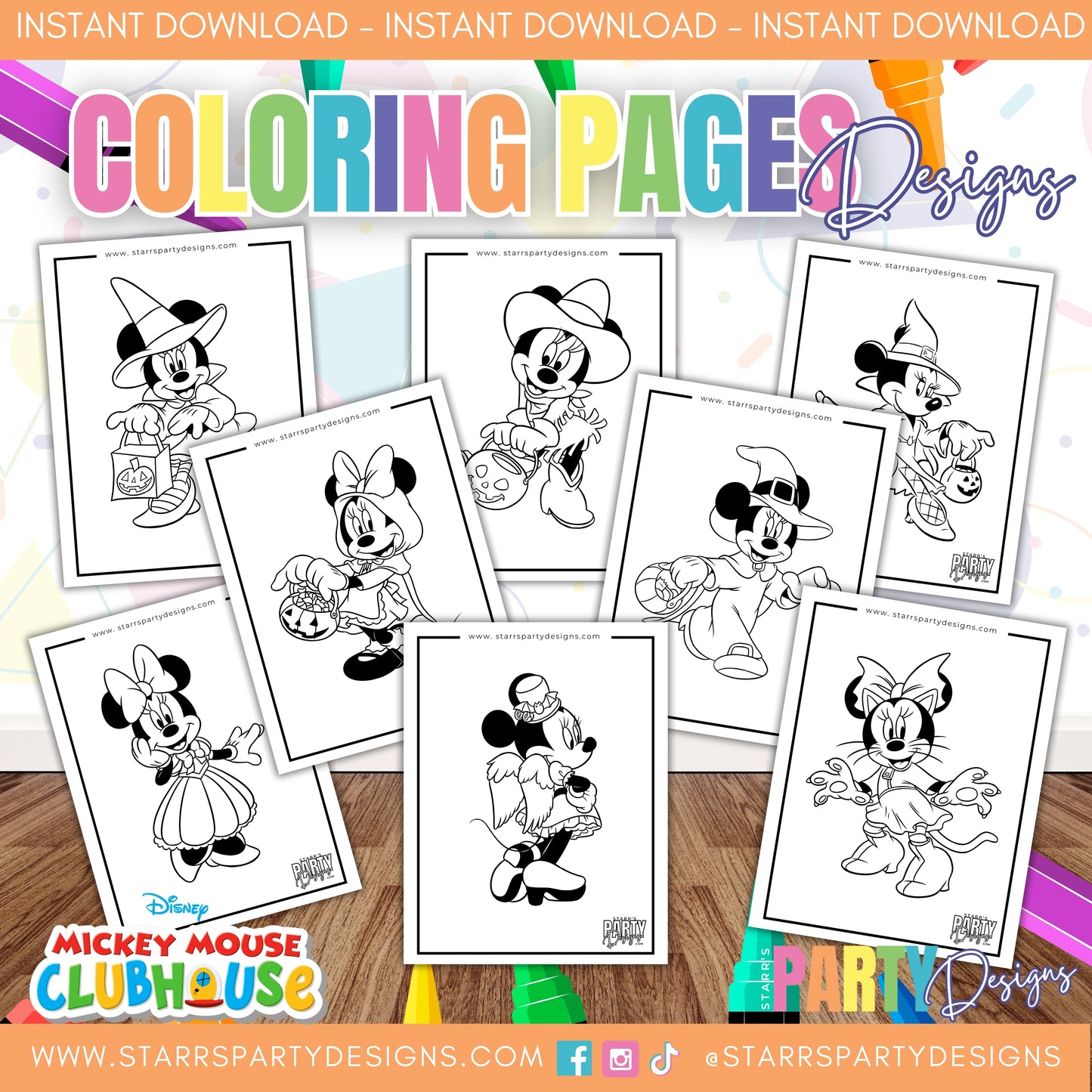 MICKEY Y SUS AMIGOS EN LA PLAYA PARA COLOREAR 1