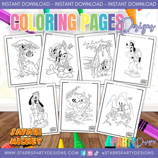 CELEBRA CON MICKEY Y SUS AMIGOS PÁGINAS PARA COLOREAR 1