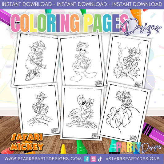 CELEBRA CON MICKEY Y SUS AMIGOS PÁGINAS PARA COLOREAR 1