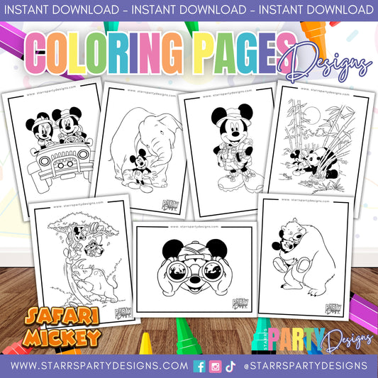 CELEBRA CON MICKEY Y SUS AMIGOS PÁGINAS PARA COLOREAR 1