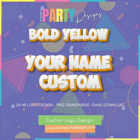 LOGOTIPO PERSONALIZADO | AMARILLO NEGRO