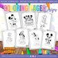 CELEBRA CON MICKEY Y SUS AMIGOS PÁGINAS PARA COLOREAR 1