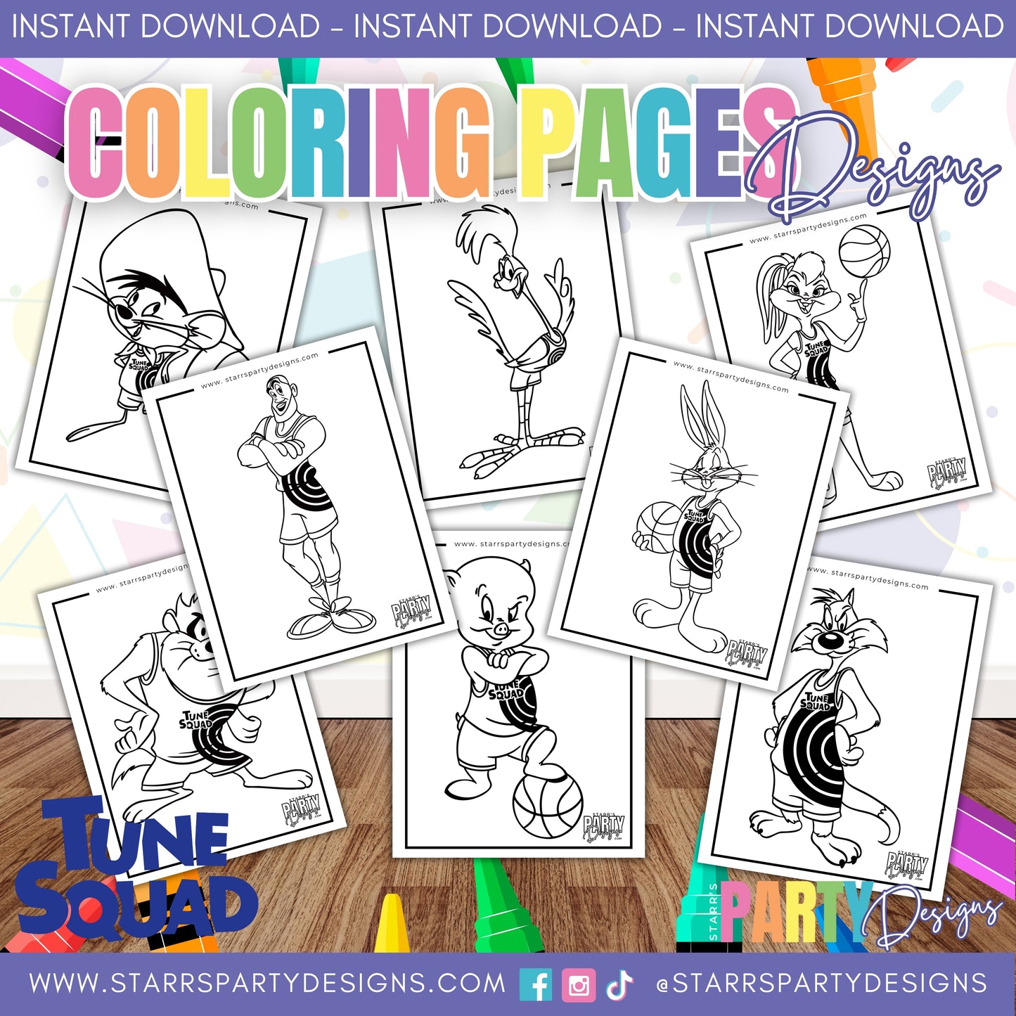PAGINAS PARA COLOREAR DE SPACE JAMS 2 1
