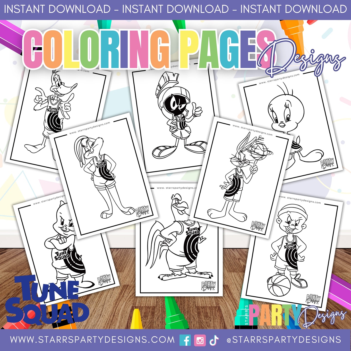 PAGINAS PARA COLOREAR DE SPACE JAMS 2