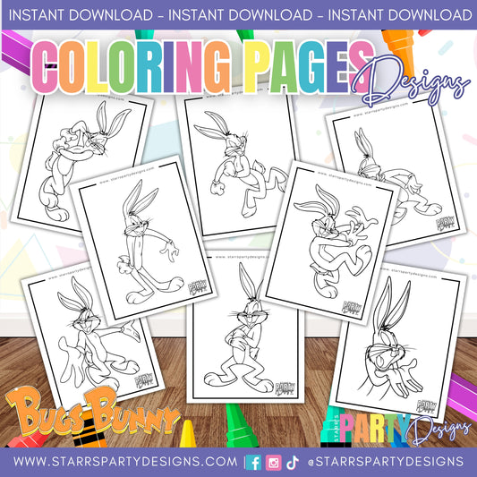 PAGINAS PARA COLOREAR DE BUGS BUNNY 1