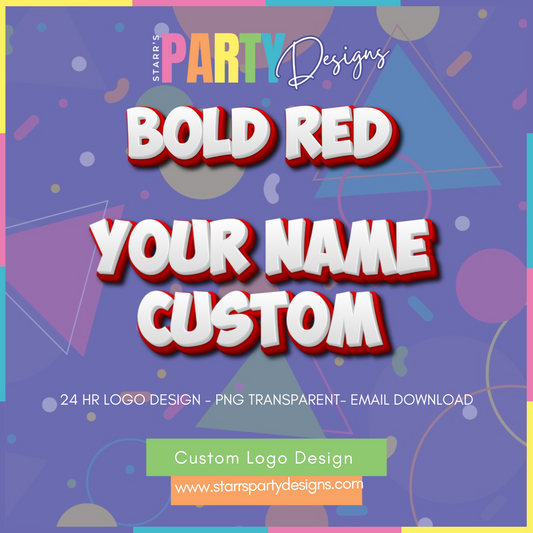LOGOTIPO PERSONALIZADO | ROJO NEGRO