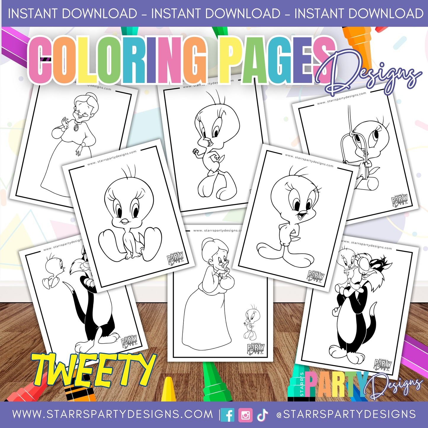 TWEETY COLORING PAGES 1