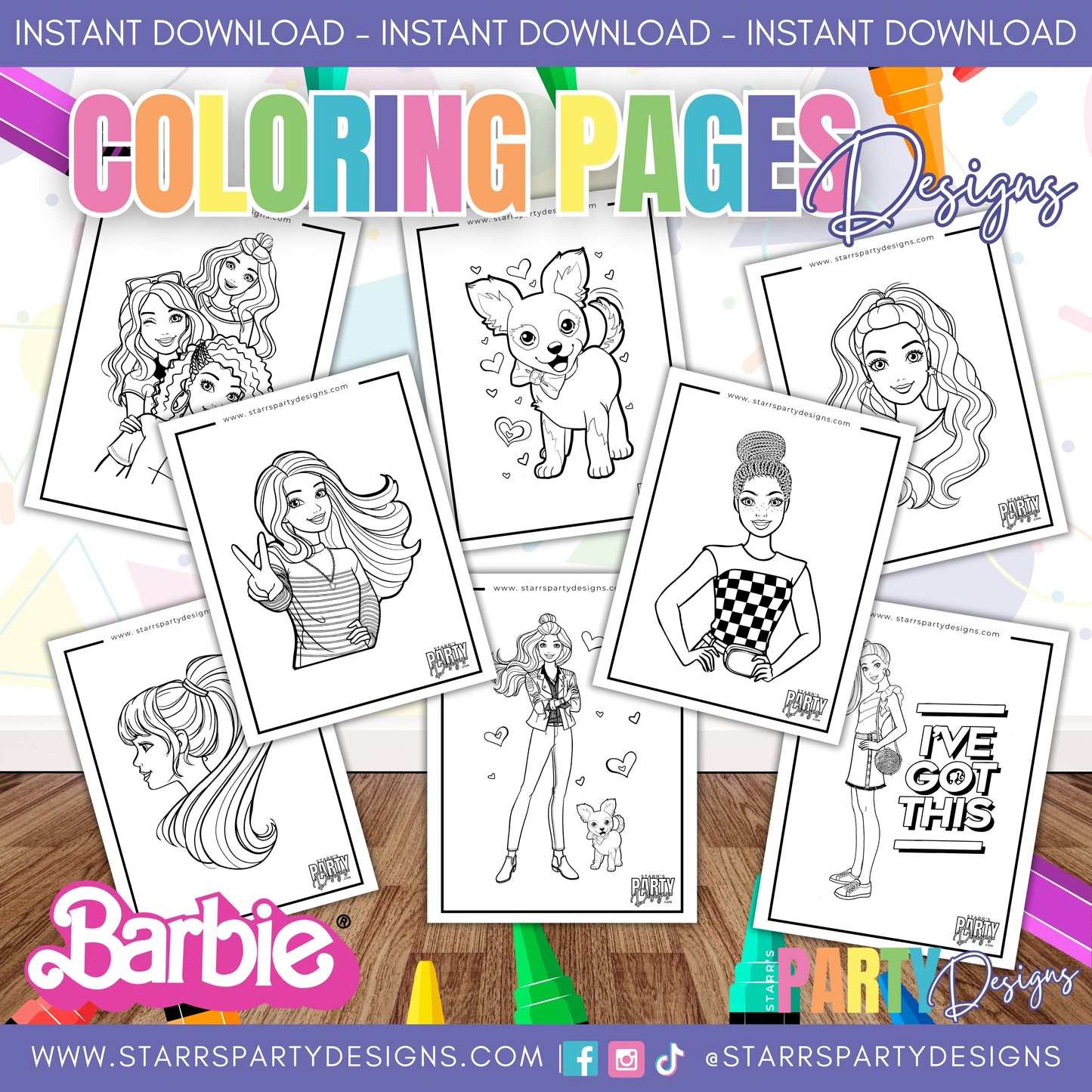PAGINAS PARA COLOREAR DE BARBIE 2