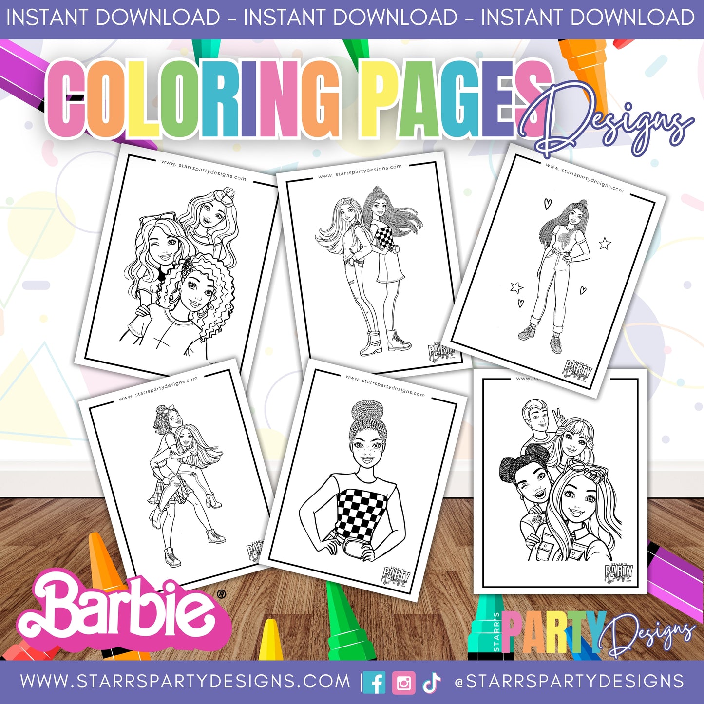 PAGINAS PARA COLOREAR DE BARBIE NEGRA