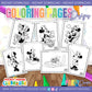 PAGINAS PARA COLOREAR DE MINNIE EN LA PLAYA 1
