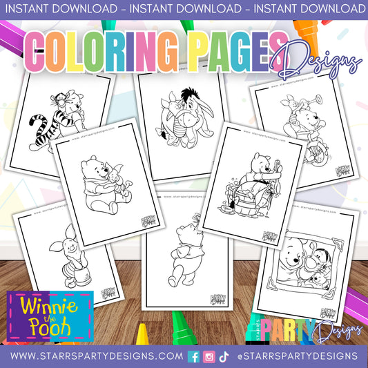 PAGINAS PARA COLOREAR DE WINNIE POOH 3