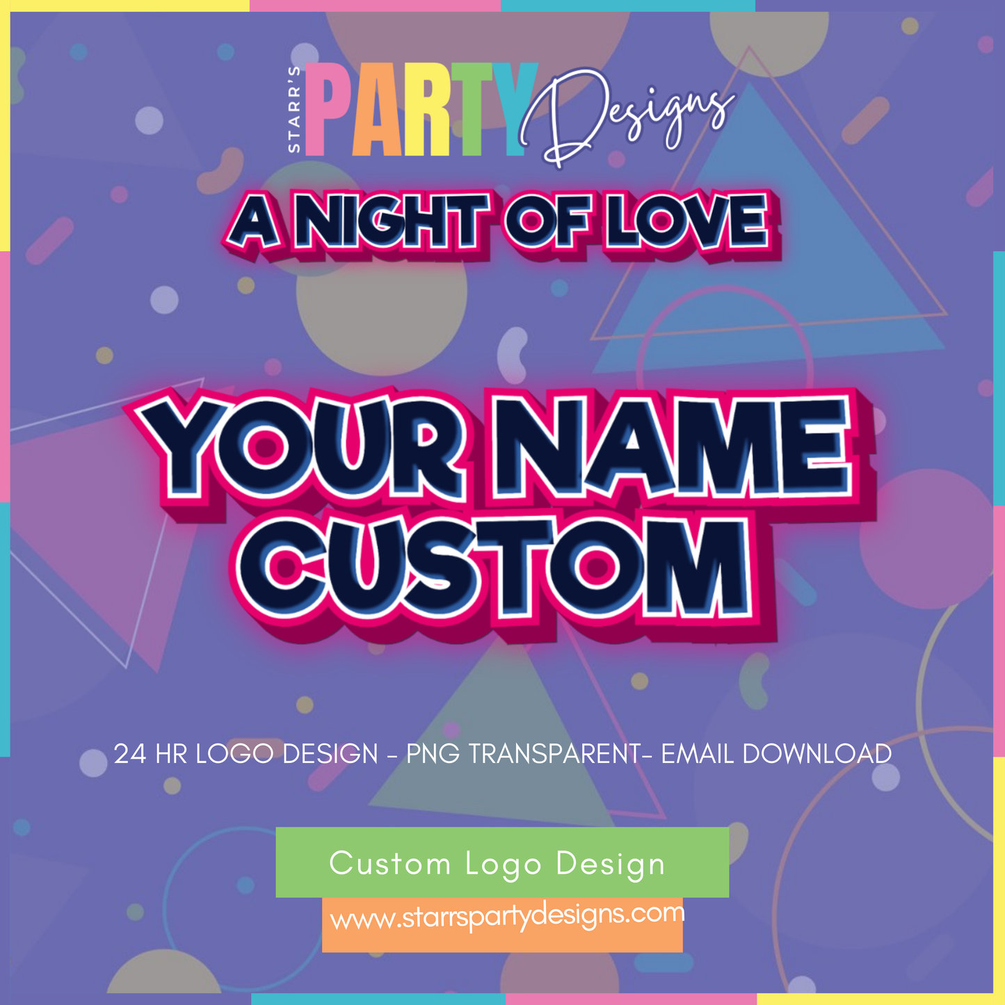 LOGO PERSONALIZADO | UNA NOCHE DE AMOR