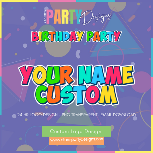LOGOTIPO PERSONALIZADO | FIESTA DE CUMPLEAÑOS