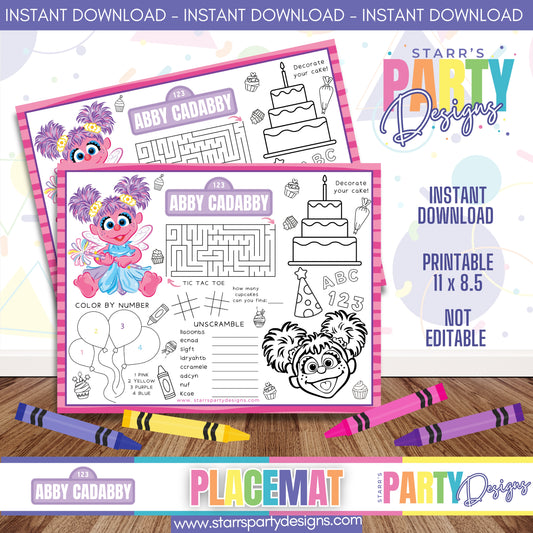 HOJA DE ACTIVIDADES CON MANTELETE INDIVIDUAL | ABBY CADABBY A1