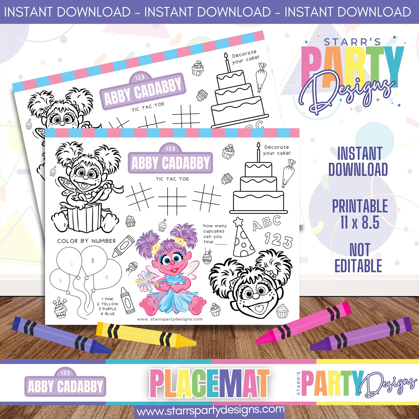 HOJA DE ACTIVIDADES CON MANTELETE INDIVIDUAL | ABBY CADABBY A2