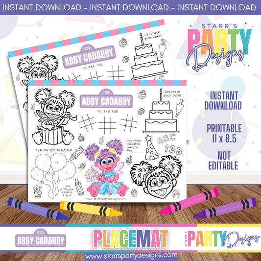 HOJA DE ACTIVIDADES CON MANTELETE INDIVIDUAL | ABBY CADABBY A2