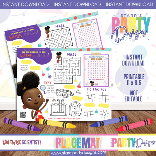 HOJA DE ACTIVIDADES PARA MANTEL INDIVIDUAL | ABBY CADABBY 2 A1